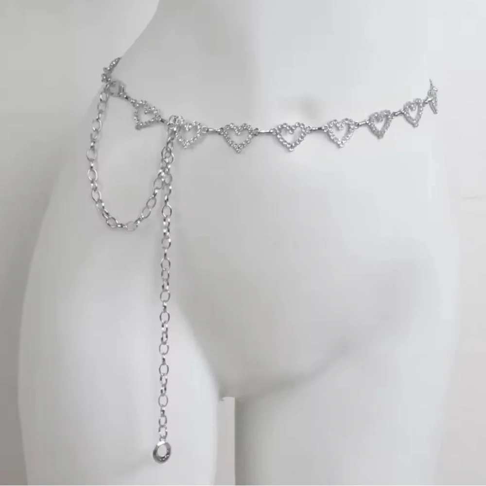 Heart-shaped Adjustable Waist Chain Belt for Women